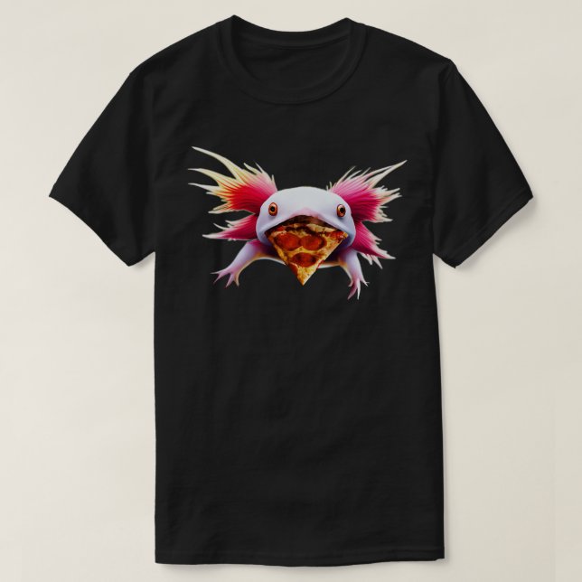 Axolotl Pizza T-Shirt (Design Front)