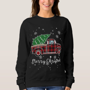 Axolotl Red Truck Buffalo Christmas Pyjamas Sweatshirt