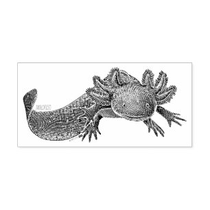 Axolotl Rubber Stamp