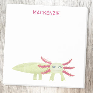 Axolotl Salamander Fun Personalized Custom Name Post-it Notes