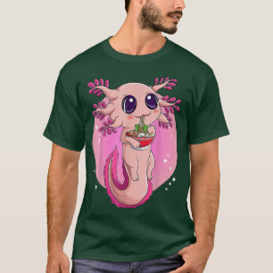 Axolotl Shirt For Women Girls, Japanese Ramen Nood