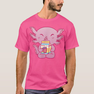 Axolotl Snack Sweets Drink Funny Axolotls Kawaii J T-Shirt