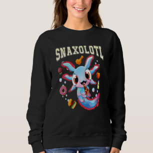 Axolotl Snaxolotl Food Plush Pet Womens Boys Kid Sweatshirt