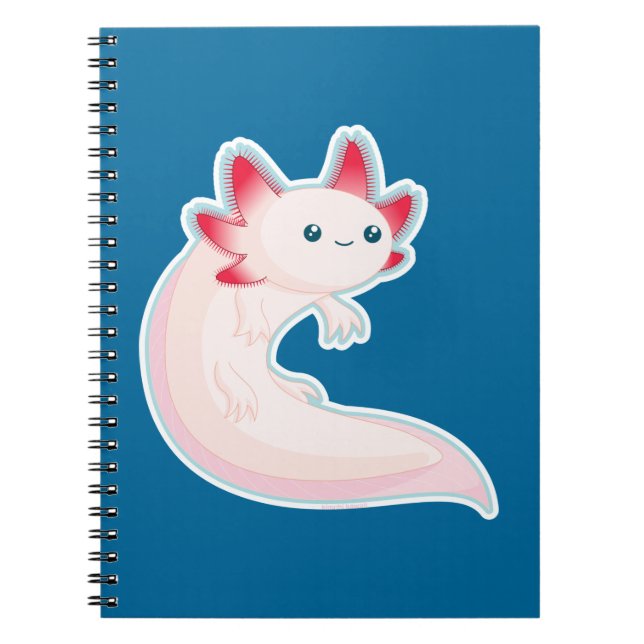 Axolotl Spiral Notebook (Front)