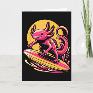 Axolotl Surfing Apparel Surfboard Surf Surfer For Card