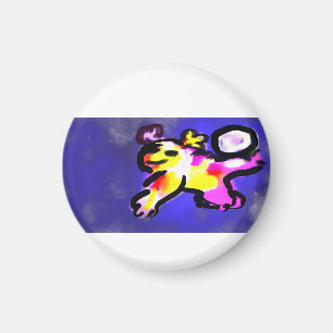 Axolotl swim fun magnet