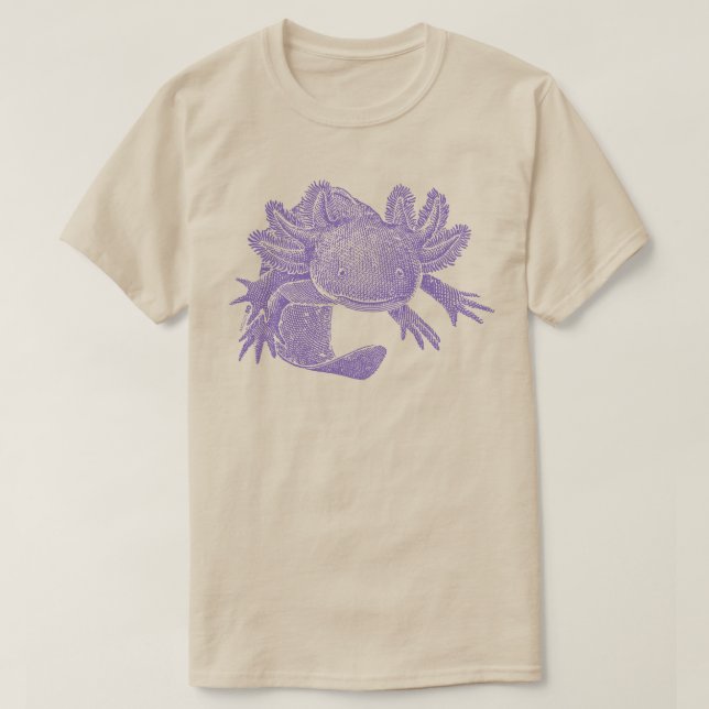 Axolotl T-Shirt - PURPLE (Design Front)