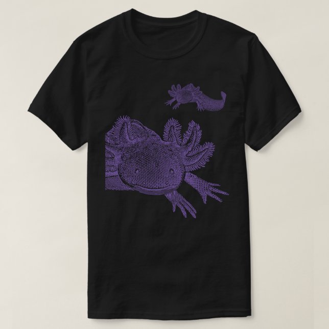 Axolotl T-Shirt - PURPLE (Design Front)