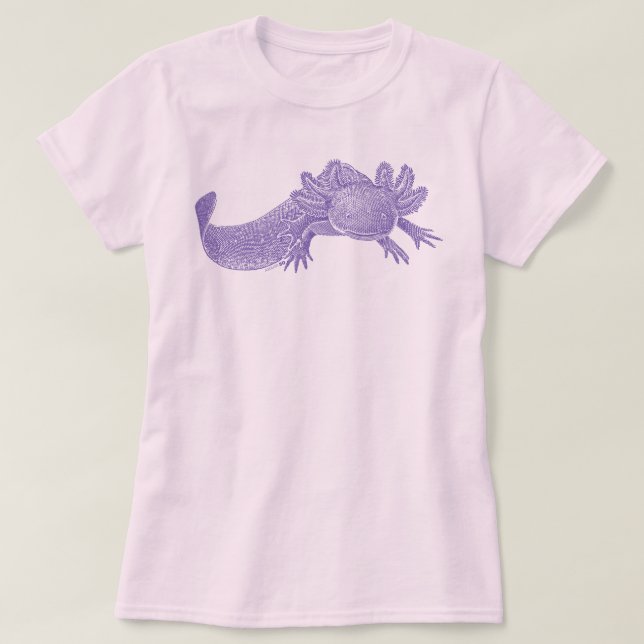 Axolotl T-Shirt - PURPLE (Design Front)