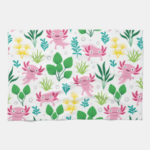 Axolotl Tea Towel