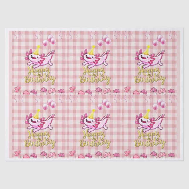 Axolotl Tissue Paper (Front)