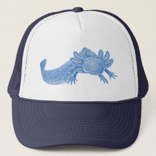 Axolotl Trucker Hat - BLUE