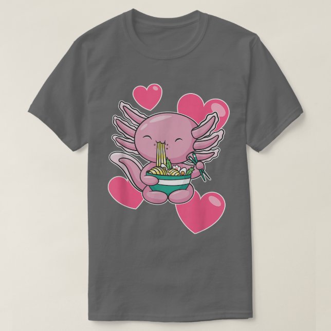 Axolotl Valentine's Day  T-Shirt (Design Front)