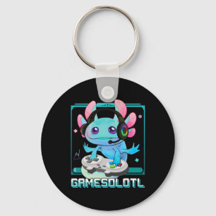 Axolotl Video Gamer Kawaii Pastel Goth Cute Anime  Key Ring