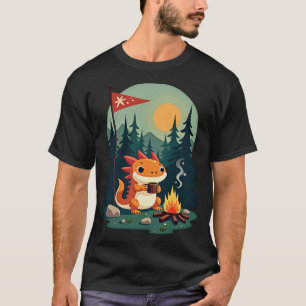 Axolotl Wilderness Camping Retro - Vintage Outdoor T-Shirt