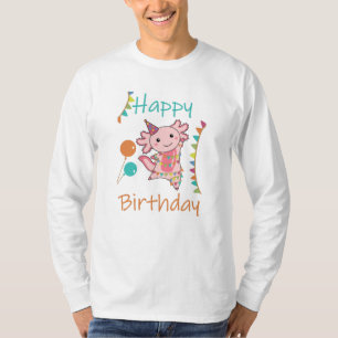 Axolotl Wishes Happy Birthday To You Axolotls T-Shirt