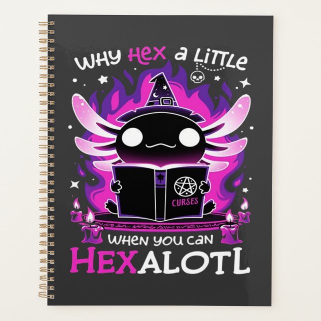 Axolotl Witching Hour - Salamandre  Planner (Front)
