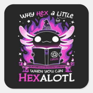 Axolotl Witching Hour - Salamandre  Square Sticker