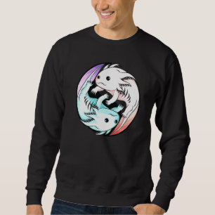 Axolotl Yin Yang  Cute Mexican Walking Fish Boys G Sweatshirt