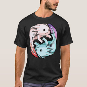 Axolotl Yin Yang Cute Mexican Walking Fish Kids G T-Shirt