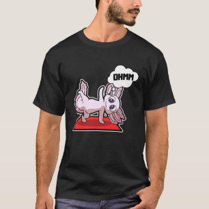 Axolotl Yoga Poses Sport Gymnastics Ohm Heartbeat  T-Shirt