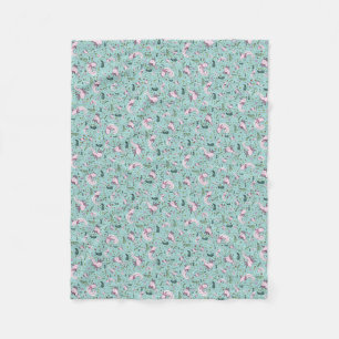 Axolotls in Blue Fleece Blanket