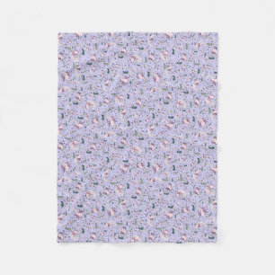 Axolotls in Purple Fleece Blanket
