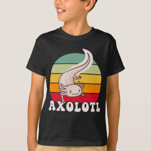 Axolotls Retro Sunset Axolotl Kawaii T-Shirt