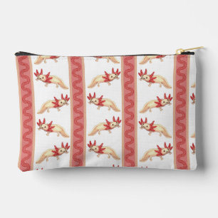 Axotl Stripe Zipper Pouch
