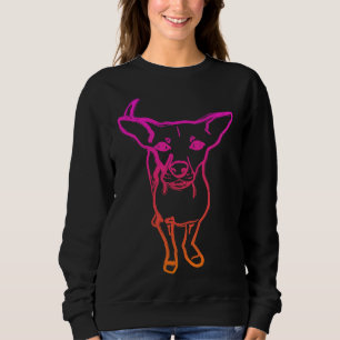 Ay Chihuahua Pink Ombre Palette Sweatshirt