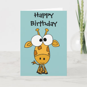 AY- Funny Giraffe Cartoon Card
