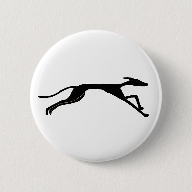 AY- Greyhound Racing Design 6 Cm Round Badge (Front)