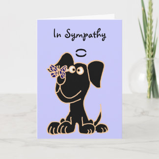 AY- Puppy Dog Pet Sympathy Card