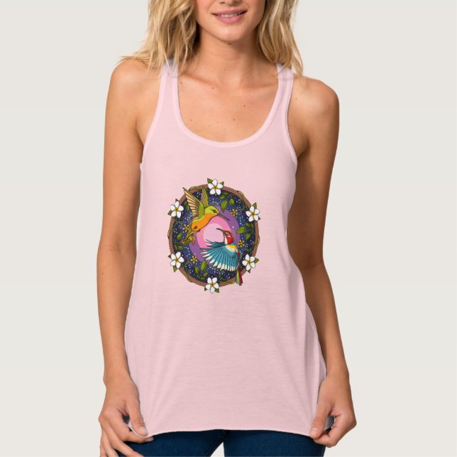 Ayahuasca Hummingbirds Singlet (Front)