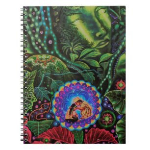 Ayahuasca Vision Spiral Notebook