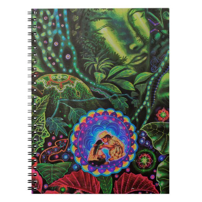 Ayahuasca Vision Spiral Notebook (Front)