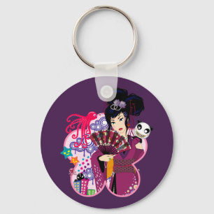 Ayaka in Harajuku Town Key Ring