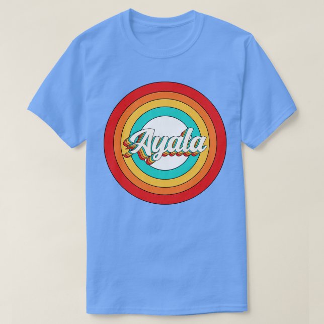 Ayala Name Shirt Vintage Ayala Circle (Design Front)