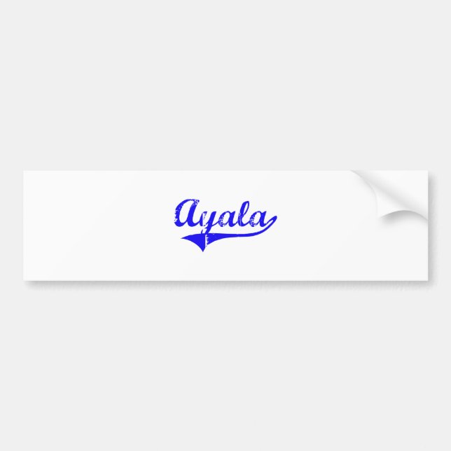 Ayala Surname Classic Style Bumper Sticker (Front)