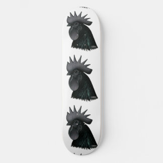 Ayam Cemani Rooster Head Skateboard
