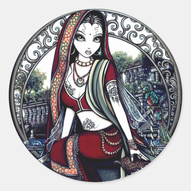 Ayanna Belly Dancer Garden Fairy Sticker (Front)