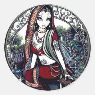 Ayanna Belly Dancer Garden Fairy Sticker