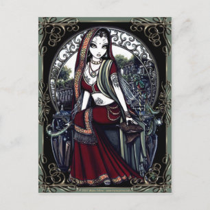 "Ayanna" Secret Fairy Garden Postcard