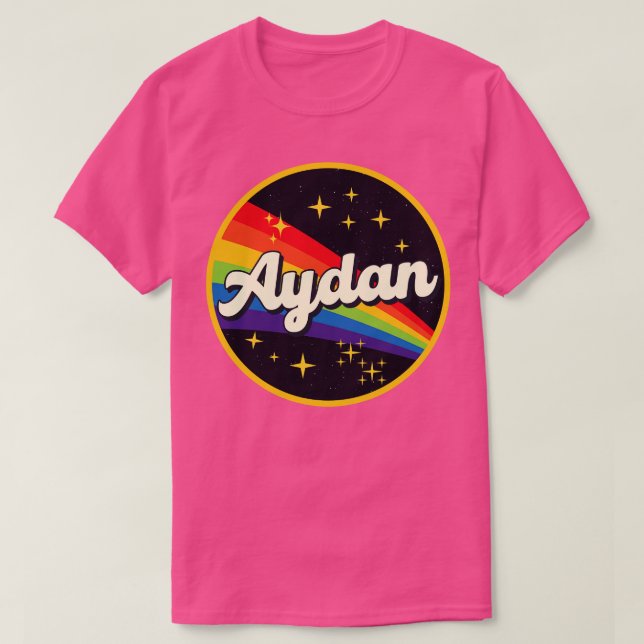 Aydan Rainbow In Space Vintage Style T-Shirt (Design Front)