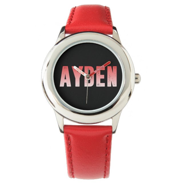 Ayden pink name watch (Front)