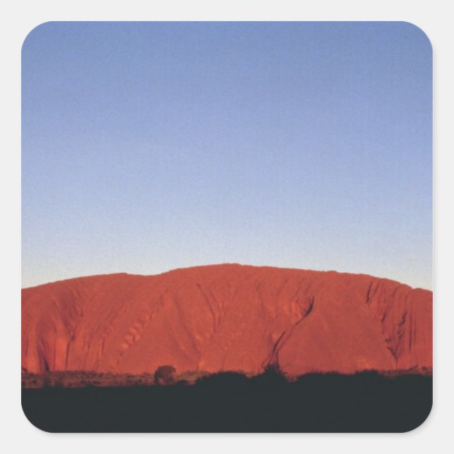 Ayers Rock Square Sticker (Front)