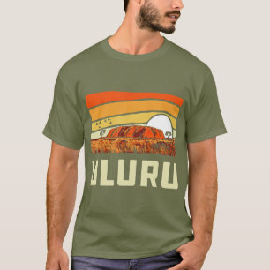 Ayers Rock Uluru Australia Landmark Vintage 80s T-Shirt