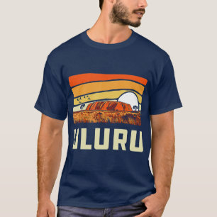 Ayers Rock Uluru Australia Landmark Vintage 80s T-Shirt