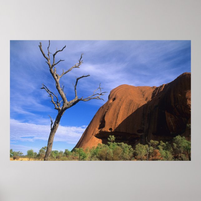 Ayers Rock Uluru in the Outback Australia Poster (Front)