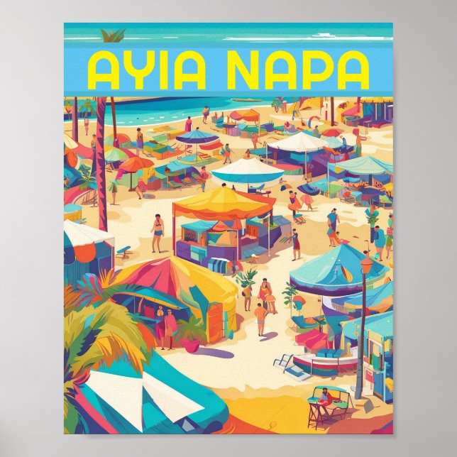 Ayia Napa  Cyprus tourist resort  Poster (Front)